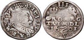 Zygmunt III Waza, trojak 1601, Wilno