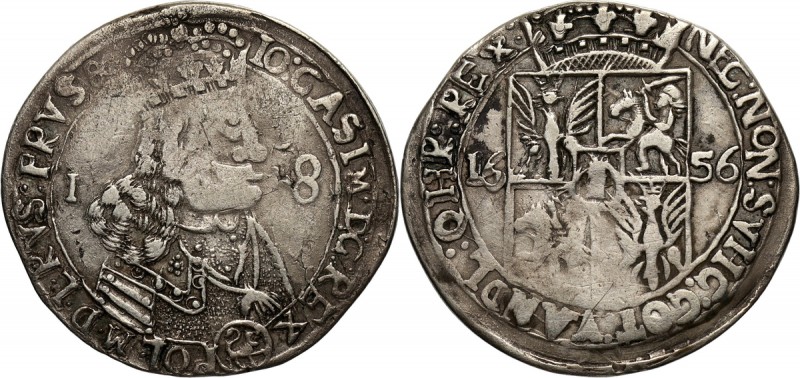 Jan II Kazimierz, ort 1656, Lwów Rzadki typ orta. Reference: Kopicki 1745 (R3)
...