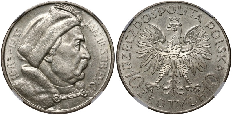 II RP, 10 złotych 1933, Warszawa, Jan III Sobieski Piękny.

Reference: Parchim...