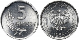 PRL, 5 groszy 1958 MAX