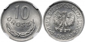 PRL, 10 groszy 1963 MAX - jedyny!