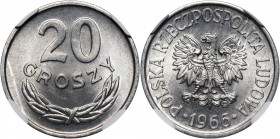 PRL, 20 groszy 1966