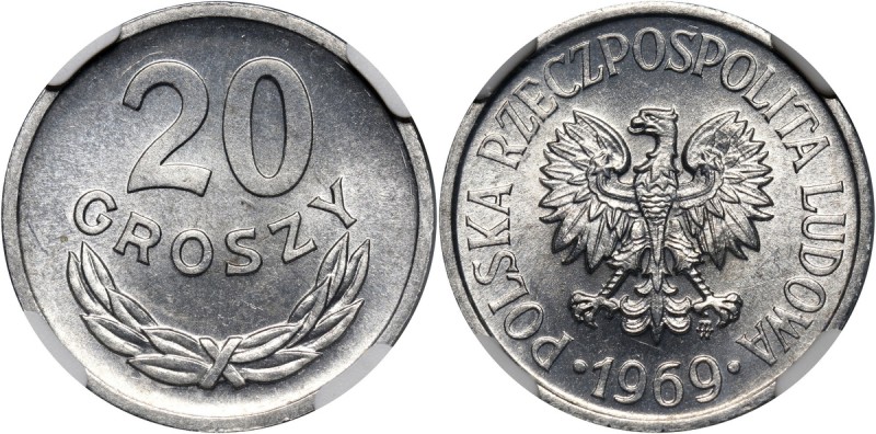 PRL, 20 groszy 1969 Ładnie zachowane.
Reference: Parchimowicz 208i
Grade: NGC ...