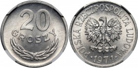 PRL, 20 groszy 1971
