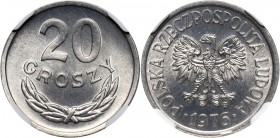 PRL, 20 groszy 1976, mała data