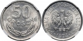 PRL, 50 groszy 1974