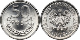 PRL, 50 groszy 1978, ze znakiem mennicy