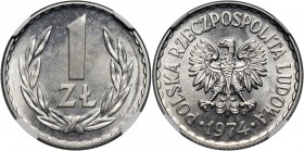 PRL, 1 złoty 1974