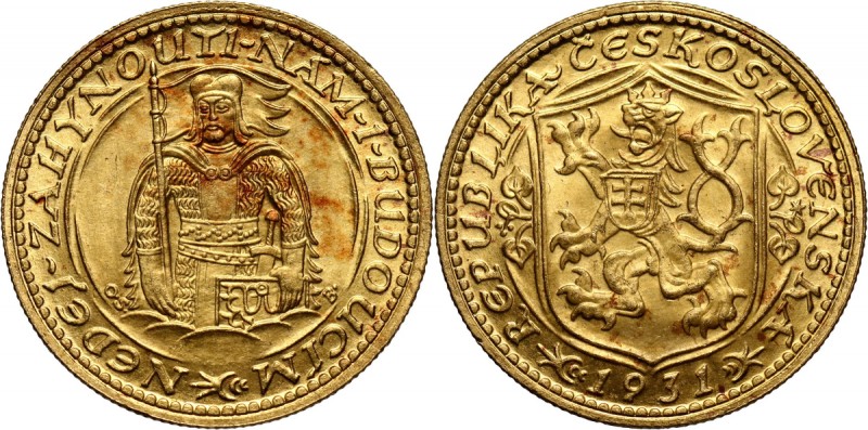 Czechoslovakia, Ducat 1931 Gold 3,48 g.
 Złoto 3,48 g.
Reference: Friedberg 2...