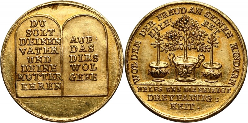 Germany, Hamburg, 18th century, gold medal (ducat) Gold 3,50 g. O n the Fourth C...