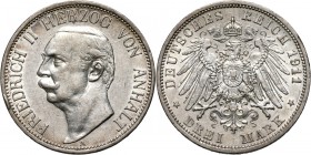 Germany, Anhalt, Friedrich II, 3 Mark 1911 A, Berlin