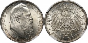 Germany, Bavaria, 2 Mark 1911 D, Munich, Luitpold 90th Birthday