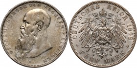 Germany, Saxe-Meiningen, Georg II, 5 Mark 1908 D, Munich