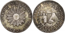 Peru, 8 Reales 1837, Cuzco