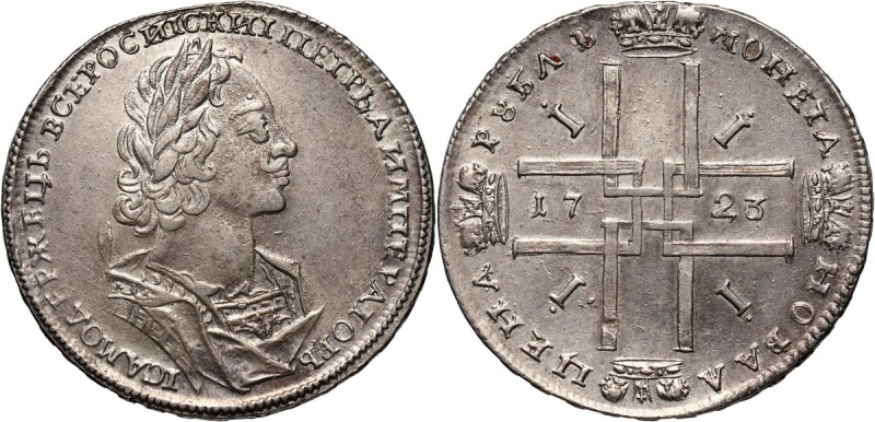 Russia, Peter I (The Great), Rouble 1723, Red Mint Nice coin. Ładny, z połyskiem...