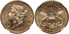 USA, 20 Dollars 1904 S, San Francisco, Prooflike