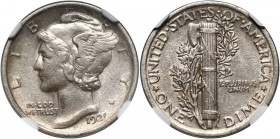 USA, 10 Cents (Dime) 1921, Philadelphia, Mercury