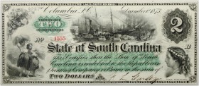 USA, South Carolina, Columbia, 2 Dollars 1873