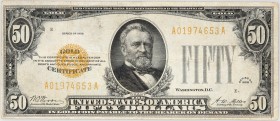 USA, 50 Dollars 1928, Gold Certificate