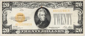 USA, 20 Dollars 1928, Gold Certificate