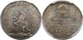 Węgry, Franz II, Coronation jeton 1792, Buda