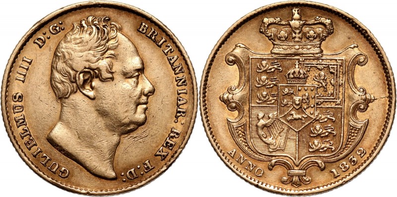 Great Britain, George IV, Sovereign 1832, London Gold 7,93 g. Złoto 7,93 g.
Ref...