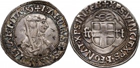 Italy, Carlo I 1482-1490, Testone