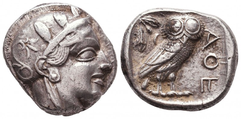ATTICA. Athens. Circa 454-404 BC.AR Tetradrachm

Obverse : Helmeted head of At...