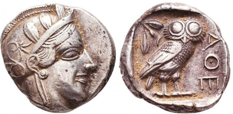 ATTICA. Athens. Circa 454-404 BC.AR Tetradrachm

Obverse : Helmeted head of At...