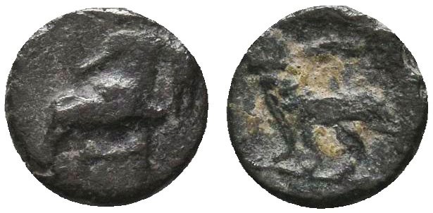 Greek Obol, Ca. 350-300 BC. AR

Condition: Very Fine

Weight: 0.2 gr
Diamet...