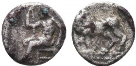 Greek Obol, Ca. 350-300 BC. AR

Condition: Very Fine

Weight: 0.3 gr
Diameter: 7.4 mm