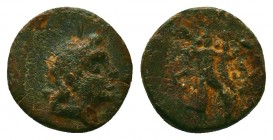 Greek Coins. Ae (1st century BC).

Condition: Very Fine

Weight: 1.0 gr
Diameter: 10.3 mm