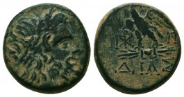 BITHYNIA. Dia. Ae (Circa 85-65 BC).

Condition: Very Fine

Weight: 7.8 gr
Diameter: 19.8 mm