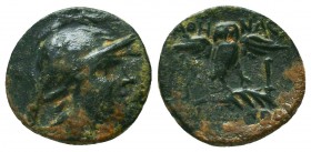 MYSIA. Pergamon. Ae (Mid-late 2nd century BC).

Condition: Very Fine

Weight: 1.6 gr
Diameter: 15.4 mm