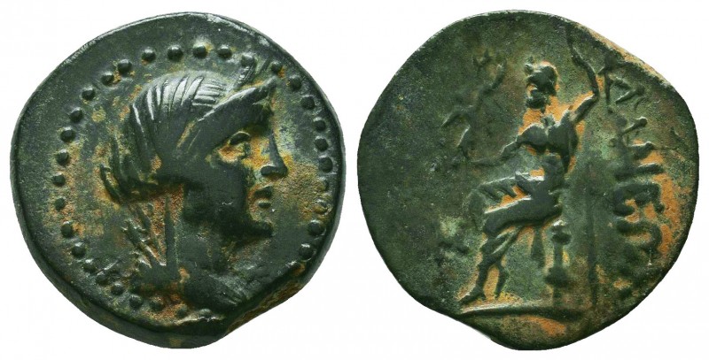CILICIA, Adana. Ca. 164-27 B.C. AE

Condition: Very Fine

Weight: 6.8 gr
Di...