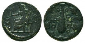 CILICIA. Tarsos. Ae (Circa 164-27 BC). 

Condition: Very Fine

Weight: 3.2 gr
Diameter: 13.6 mm