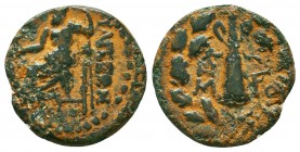 CILICIA. Tarsos. Ae (Circa 164-27 BC). 

Condition: Very Fine

Weight: 3.6 gr
Diameter: 19.3 mm