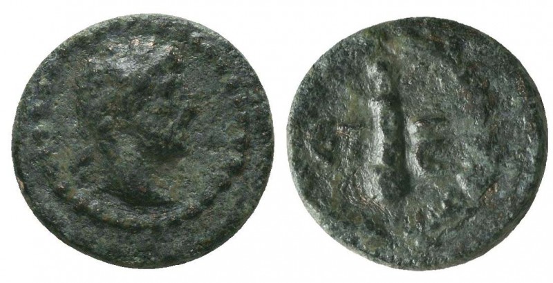 CAPPADOCIA. Caesarea. Hadrian (117-138). Ae. Dated RY 2.
Obv: Laureate head rig...