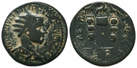 Philip I Æ of Antiochia, Pisidia. AD 244-249.

Condition: Very Fine

Weight: 9.5 gr
Diameter: 25.8 mm