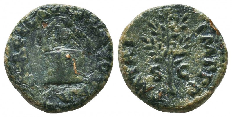 Nero (54-68 AD). AE Quadrans

Condition: Very Fine

Weight: 3.0 gr
Diameter...