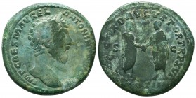 Marcus Aurelius (161-180 AD). AE Sestertius 

Condition: Very Fine

Weight: 20.8 gr
Diameter: 32.8 mm