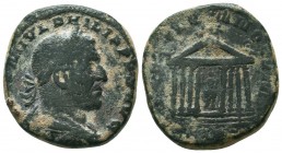 Philip I Æ Sestertius. Rome, AD 244

Condition: Very Fine

Weight: 17.9 gr
Diameter: 28.4 mm