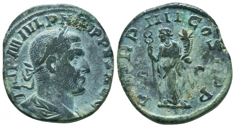 Philip I Æ Sestertius. Rome, AD 244

Condition: Very Fine

Weight: 15.6 gr
...