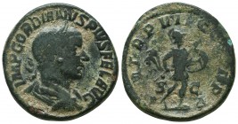 Gordian III Æ Sestertius. Rome, AD 240. 

Condition: Very Fine

Weight: 21.5 gr
Diameter: 30.1 mm