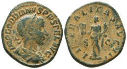 Gordian III Æ Sestertius. Rome, AD 240. 

Condition: Very Fine

Weight: 21.2 gr
Diameter: 31.9 mm