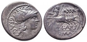 ROMAN REPUBLIC. Denarius (143 BC). Rome.

Condition: Very Fine

Weight: 4.1 gr
Diameter: 21.1 mm