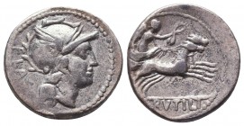 ROMAN REPUBLIC. Denarius (143 BC). Rome.

Condition: Very Fine

Weight: 3.4 gr
Diameter: 19.1 mm