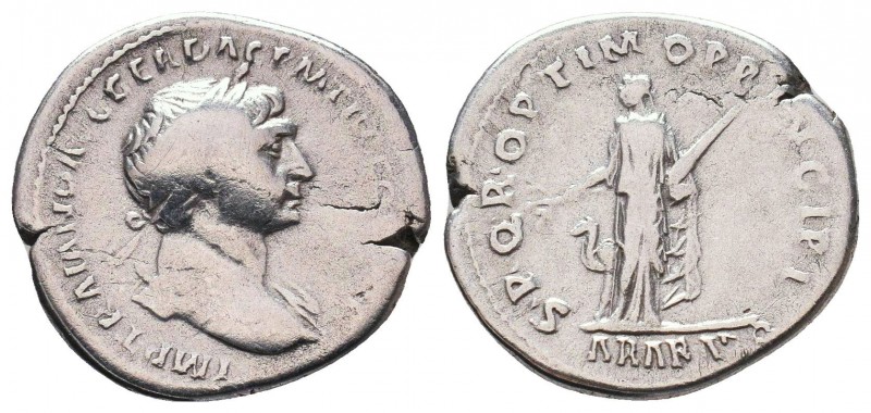 Traianus (98-117 AD). AR Denarius,

Condition: Very Fine

Weight: 3.0 gr
Di...