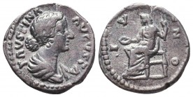 FAUSTINA II JUNIOR (A.D. 145-175) Ar. Denarius

Condition: Very Fine

Weight: 3.4 gr
Diameter: 18.4 mm