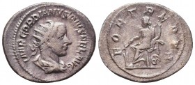 Gordianus III Pius (238-244 AD). AR Antoninianus

Condition: Very Fine

Weight: 5.2 gr
Diameter: 24.6 mm